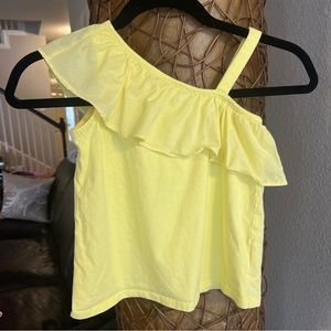 Janie and Jack girls top yellow size 8